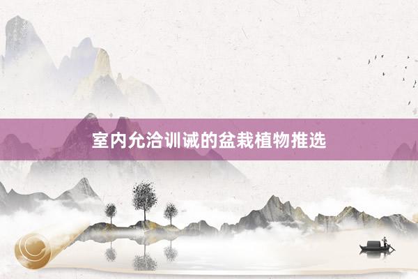 室内允洽训诫的盆栽植物推选